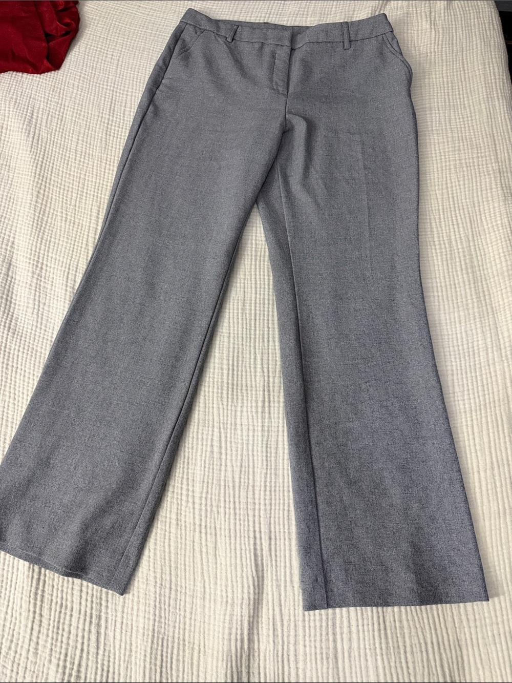 Anne Klein Wide Leg Dress Pants in Gray
